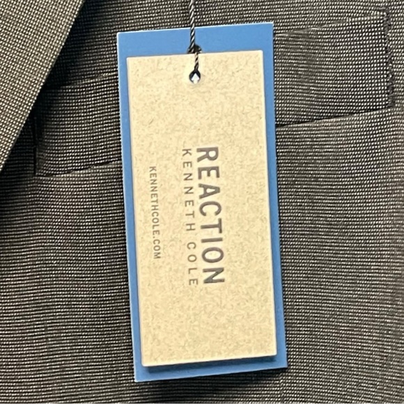 Kenneth Cole Sports Coat 2 Button Charcoal Size 46L - Picture 3 of 9